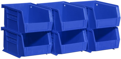 08212 Akrobins Plastic Storage Bins, Space-Saving Stackable Bins to Use for Gara