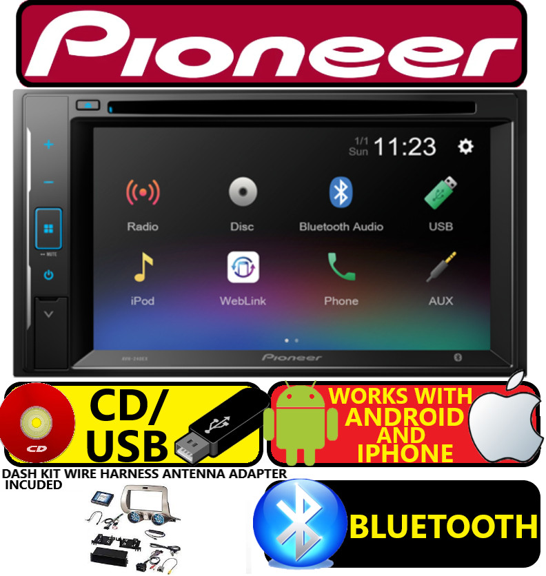2010-15 CHEVY CAMARO PIONEER CD/DVD BLUETOOTH USB CAR RADIO 