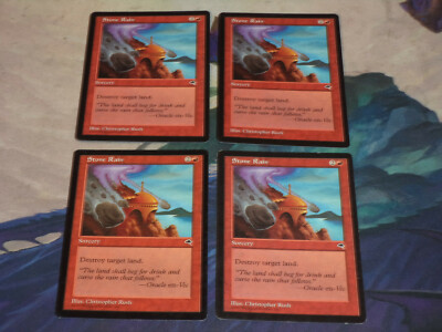 4x Playset MTG Magic the Gathering Complete Set of 4 x4 Cards Tempest