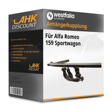 Für Alfa Romeo 159 Sportwagon 03.2006-jetzt WESTFALIA Anhängerkupplung abnehmbar