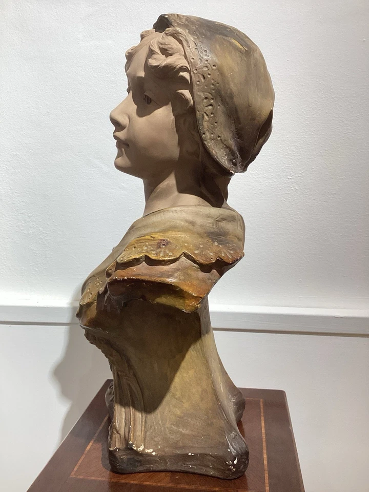 Statue Art Nouveau Buste Femme Citti - Photo 4/4