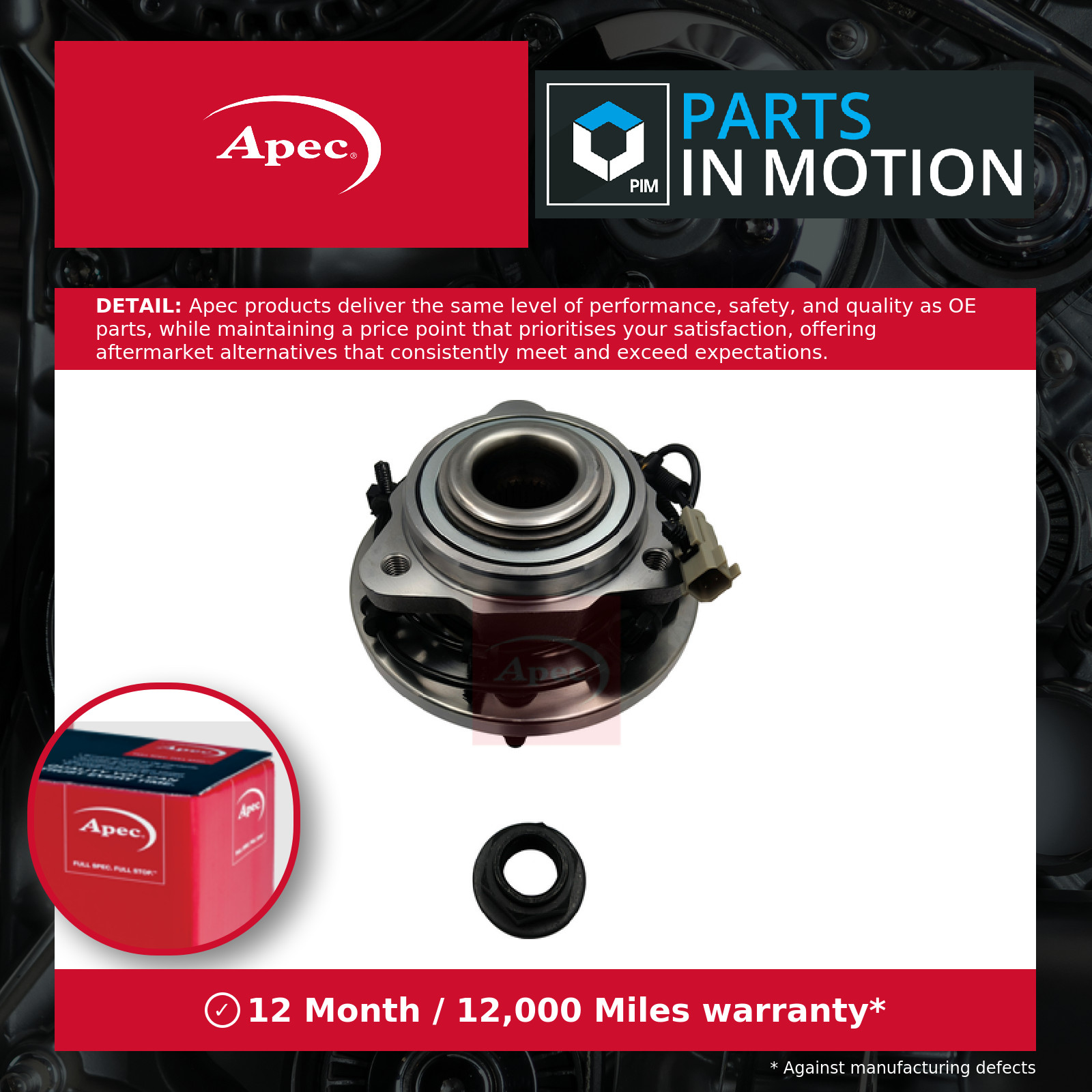 Apec Wheel Bearing Kit For Jeep Commander 2005-2010 3.7 4.7 5.7 Awb1877 - Image 10