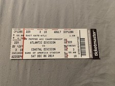 2014 ACC Championship Florida State Vs Georgia Tech Football Ticket Stub NCAA
