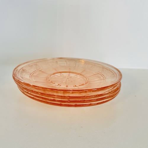 JEANNETTE GLAS DORIC PINK Depression 55/8" Untertasse Mom's Collection 2 +2 Extras - Bild 9 von 11