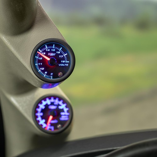 2 1/16 GlowShift Tinted Volt Voltage Gauge w. 7 Color LED Display - Picture 3 of 6