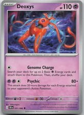 Deoxys 031/086 Uncommon Chaos Rising Pokemon Near Mint