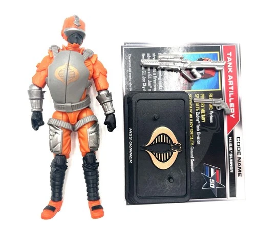Hasbro G.I.Joe 50th Anniversary Silent Strike Hiss Gunner Loose Complete 3.75"