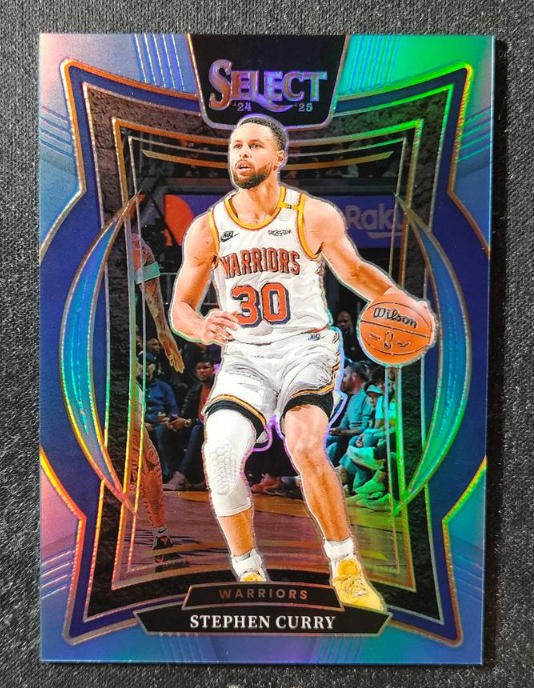 Stephen Curry 2024-25 Panini Select Concourse Light Blue Prizm 070/299 #7