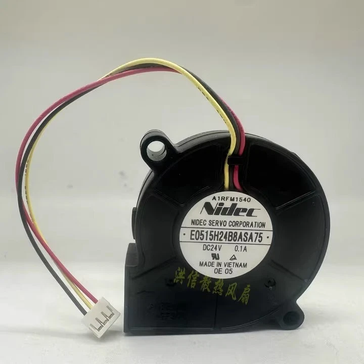 Nidec E0515H24B8ASA75 DC24V 0.1A 50*15MM 3-Pin Turbo Blower Cooling Fan - Image 4 of 4