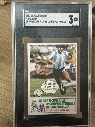 Diego Maradona—1982 La Vache Qui Rit—Coupe de Football—SGC 3—POP 1—SOLO 1 SUPERIORE