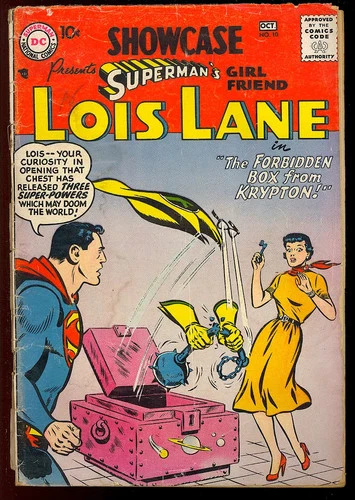 Showcase #10 (Lois Lane) Silver Age Superman Vintage DC Comic 1957 FR-GD