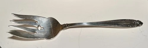 International Sterling Silver Prelude 7 3/4 Inch Meat Serving Fork No Monogram