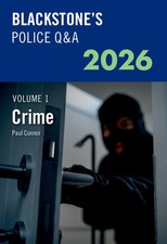 Blackstone's Police Q&A Volume 1: Crime 2026 by Author Unknown | Paperback