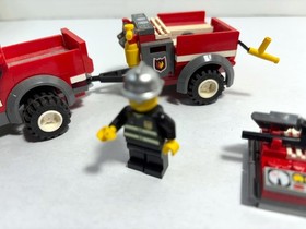 LEGO City LOT:  Garbage Truck 4432 + Off Road Fire  7942 + boat 4641