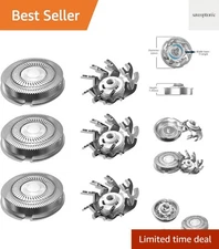 Replacement heads for electric shavers,Waterproof Replacement Blades for Mens...