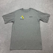 Patagonia Shirt Adult Small Grey Cool Hiking Outdoors Responsibili-Tee Mens