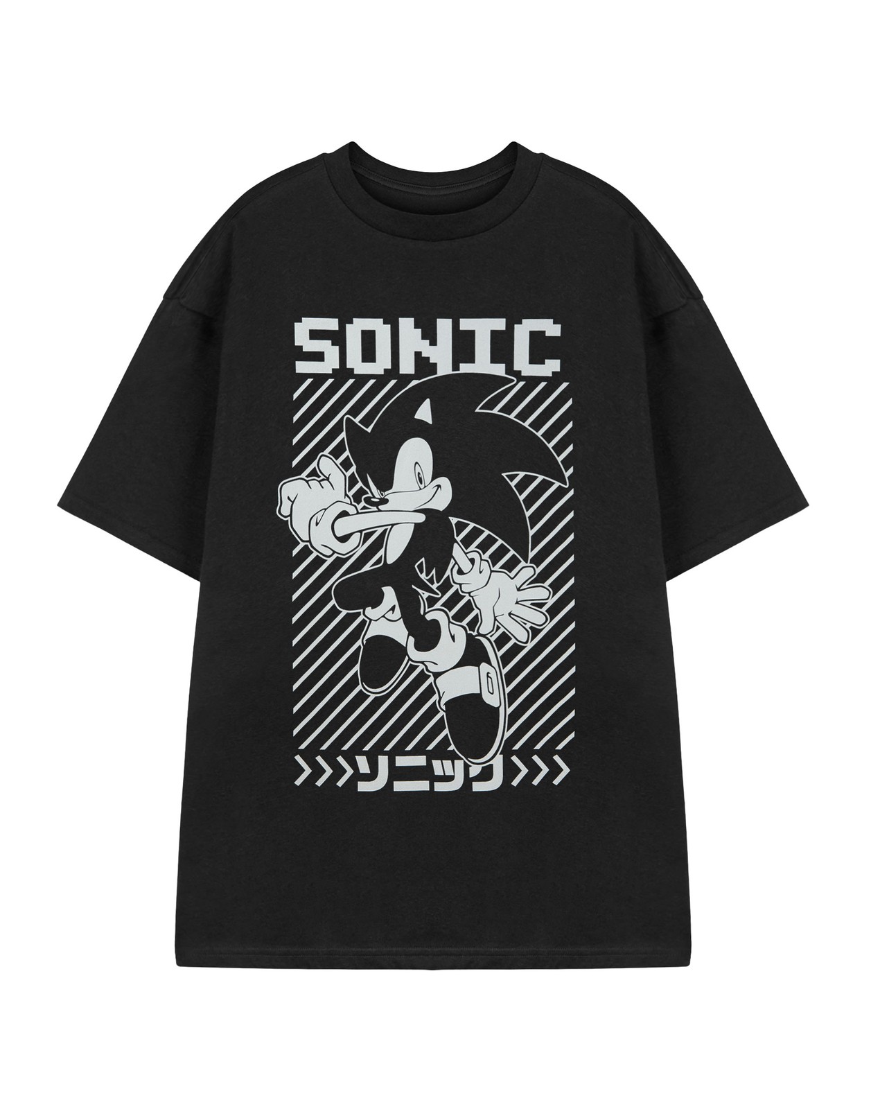 Schwarz Sonic Kurzärmeliges