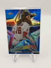 2022 Topps Chrome Logofractor Future Stars Brandon Marsh Blue Refractor /150  RC
