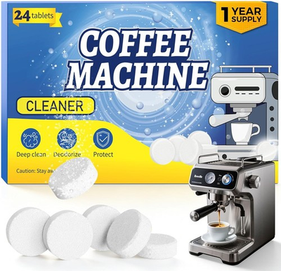 #ad Coffee Maker Cleaner Descaler Tablets 24 Counts Machine Cleaning Tabs Works wi $9.99
