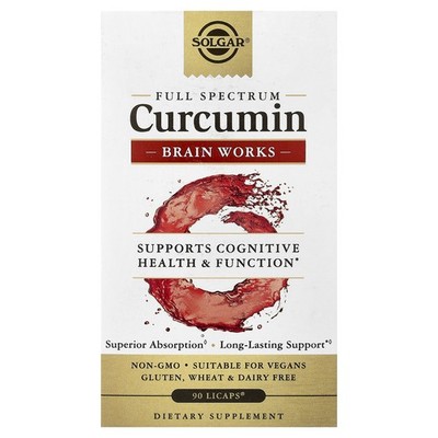 Full Spectrum Curcumin, Brain Works, 90 Licaps 