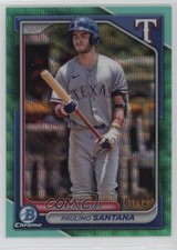 2024 Bowman Draft Chrome Aqua Wave Refractor /125 Paulino Santana #BDC-126 0xy0