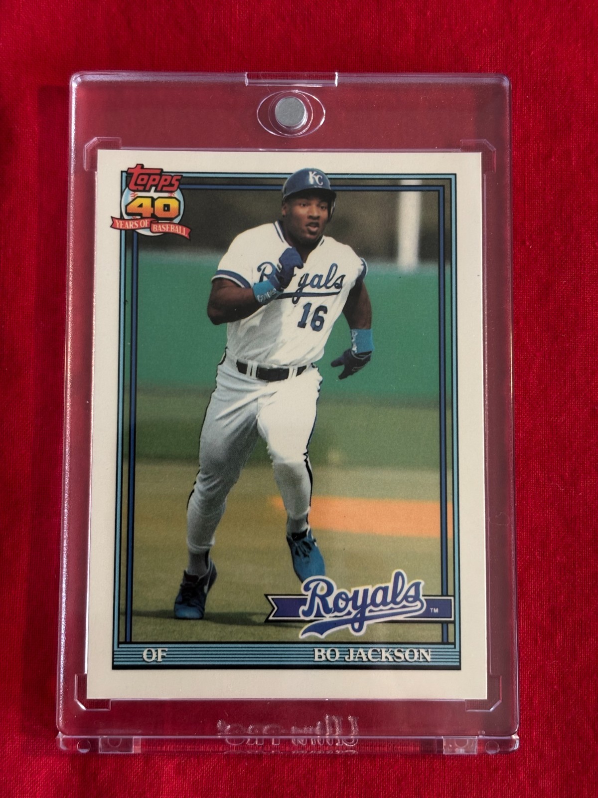 BO JACKSON 1991 TOPPS "TIFFANY" PARALLEL GLOSSY CARD #600 rare