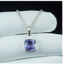 Natural Alexandrite Pendant Color Changing Gemston,925 Sterling Silver Pendant
