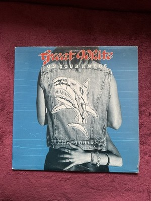 ULTRA RARE Great White On Your Knees (The First LP) 1987 Enigma Canada