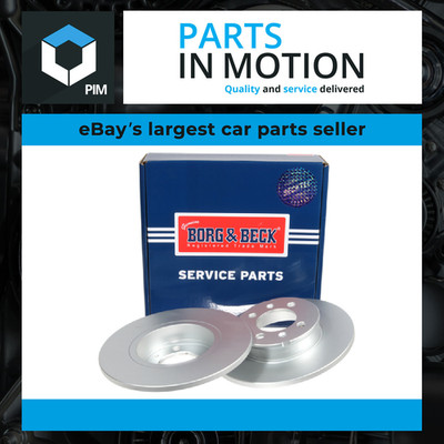 2x Brake Discs Pair Solid fits MG MGF RD 1.8 Rear 95 to 02 240mm Set B&B Quality