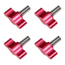 4Pcs 1/4"-20 x 1/2" Thumb Screw, Stainless Steel Standard/Coarse Thread Thumb...