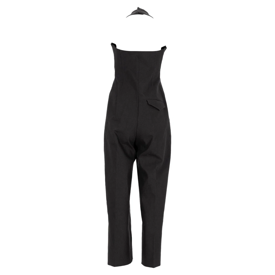Bottega Veneta Jumpsuit Mit Korsett-Oberteil Und Reißverschluss Aus Schwarzem - Bild 3 von 4