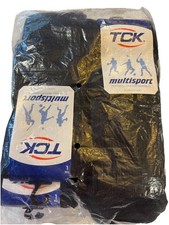 6 paires de chaussettes athlétiques TCK multisport unisexe noir taille L genou haut adulte vrac pk