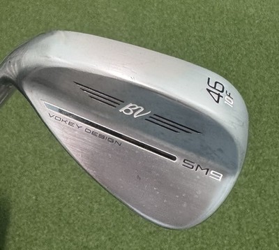 Titleist Vokey SM9 Tour Chrome Wedge 46* 10 Bounce F-Grind Wedge Steel Mens LH