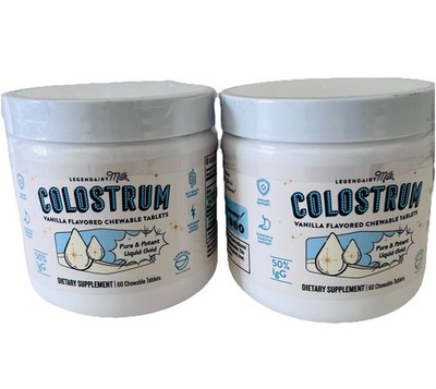 2-Legendairy Milk Colostrum Supplement Chewable Tablets 120 count  BB 5/2026