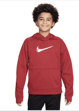 NWT Boys' Nike Multi HBR Hoodie Small Red FD3893-687 Sz S