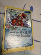 Pokémon TCG Crawdaunt 3/97 - Englischer Drache Holo Raw Karte Swirl