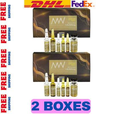 Miracle White Royal Gold Skin Whitening Anti-Aging Serum 6 Set/Box x 2 boxes