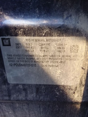 Air Flow Meter Fits 11-15 VOLT 26950998 - Picture 7 of 11