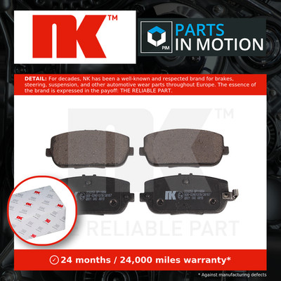 Brake Pads Set fits MAZDA MX5 Mk3 1.8 Rear 05 to 14 NK N1Y32643ZA N2Y32648Z New