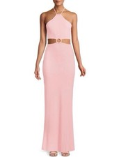 NWT ALICE + OLIVIA Pink Marguerite Cutout Maxi Dress Size 4 -$440