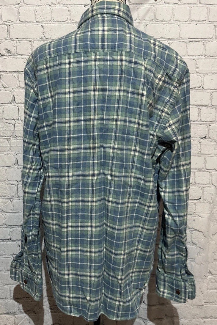 Faherty Super Brushed Flannel Button Up Shirt Men… - image 7