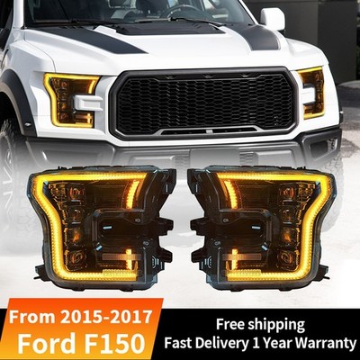 2x LED-Scheinwerfer Weiß DRL Gen 2 Für Ford F150 F-150 15-17 Ford F150 Rap 16-21