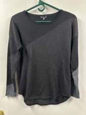 SmartWool Sweater Womens S Gray Colorblock Merino Wool Blend Outdoor Pullover