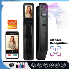 3D Face Visual Intercom WIFI Smart Door Lock W/ Camera Fingerprint Password
