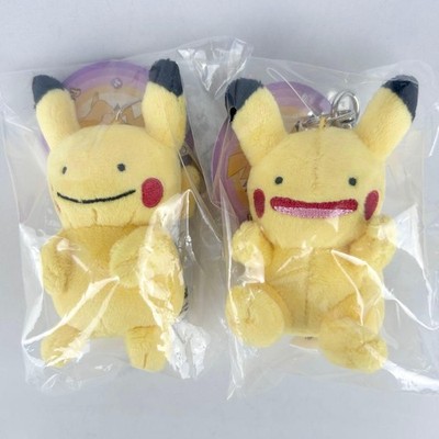 Korea Only Pokemon Transformation Ditto Pikachu Plush Toy Set of 2