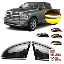 Sequential LED Side Mirror Turn Signal Light and Housing Driver smoked