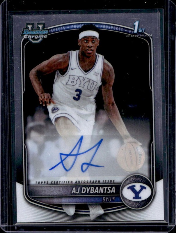 2025-26 Bowman AJ Dybantsa Chrome Auto Autograph 1st Prospect #CPA-AD Cougars