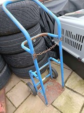 Steel Gas Bottle Trolley with wheels fits a n20 Helium cylinder