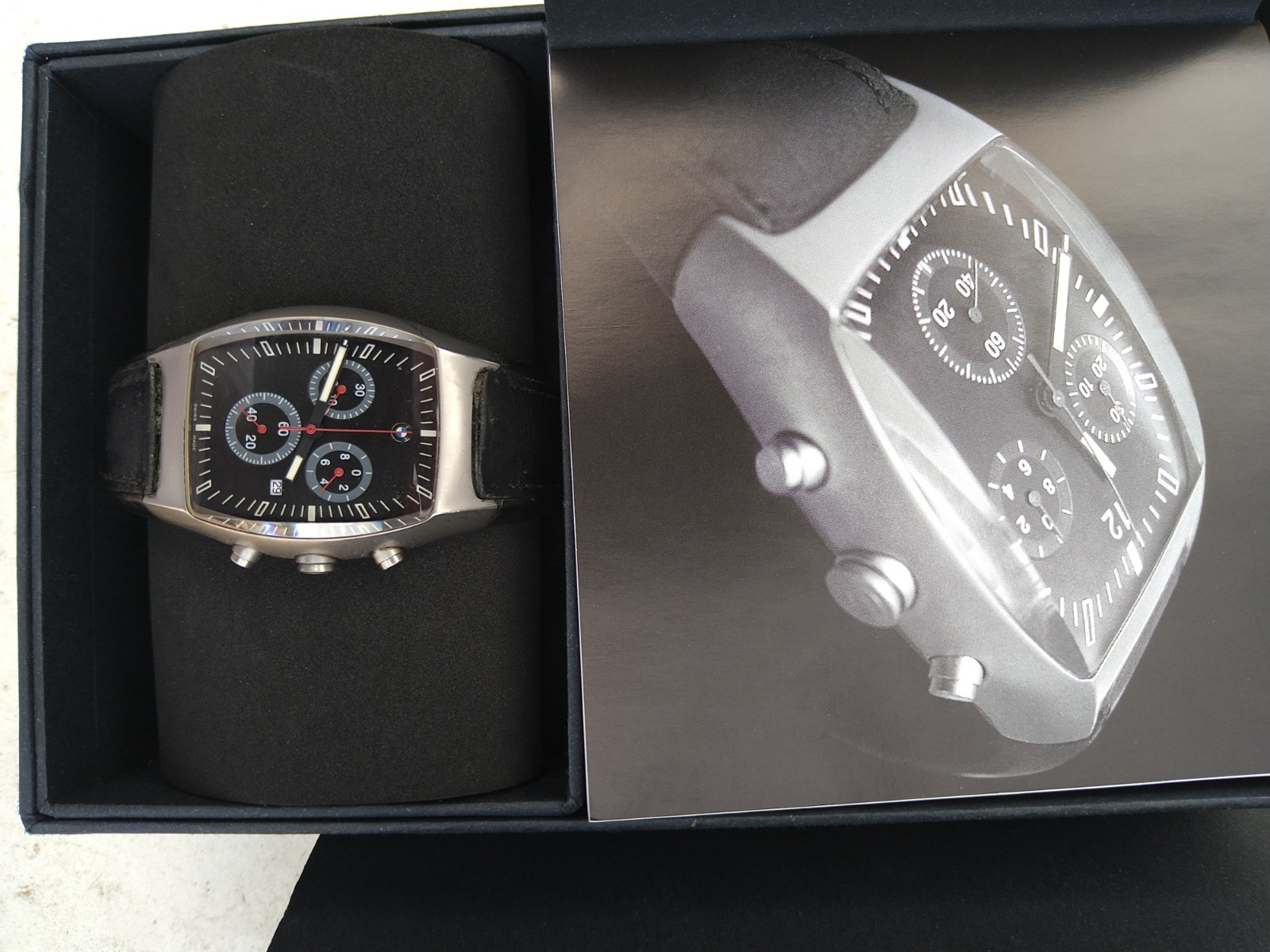 BMW Ventura Quartz Watch Box Papers Excellent Condition