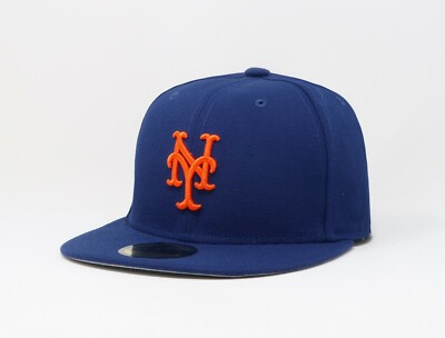 New Era 59Fifty Men Women Cap New York Mets Alternate 2016 Hat Royal Blue 8 1/2